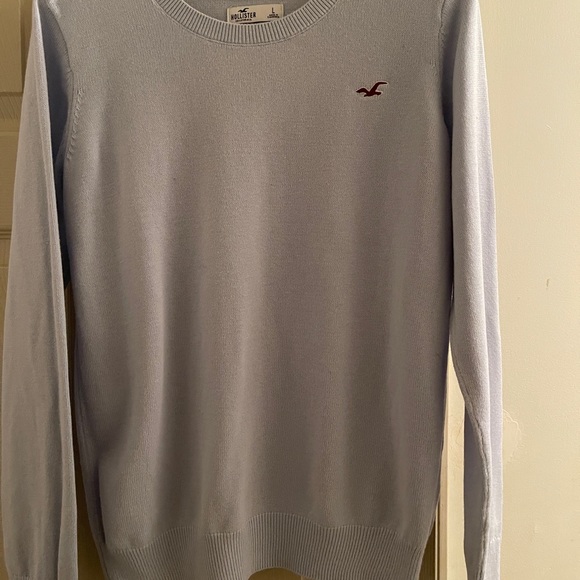 Hollister Womens Sweater Lt Blue size M Excellent condition Beautiful! - Picture 2 of 4
